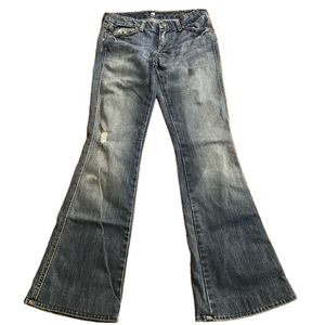 7 For All Mankind Blue Flared Jeans